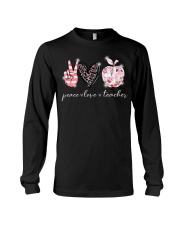Peace Love Teacher Long Sleeve Tee tile