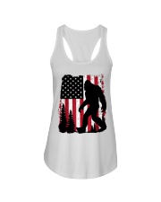 Bigfoot Sasquatch I Believe Tshirt Patriot Americ Ladies Flowy Tank tile