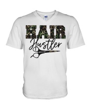 Hairdresser Hair Hustler V-Neck T-Shirt tile
