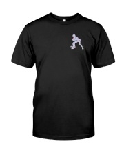 Baseball Girls Back The Blue 2 Sides Classic T-Shirt front