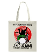 Black Cat Red Moon Tote Bag tile