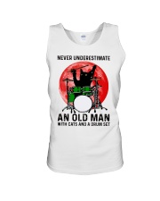 Black Cat Red Moon Unisex Tank tile