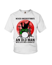 Black Cat Red Moon Youth T-Shirt tile