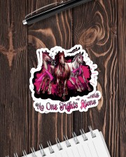 Horse No One Fights Alone Sticker - 2 pack (Horizontal) aos-sticker-2-pack-horizontal-lifestyle-front-05