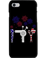 Hairdresser American Independence Day Phone Case tile