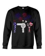 Hairdresser American Independence Day Crewneck Sweatshirt tile