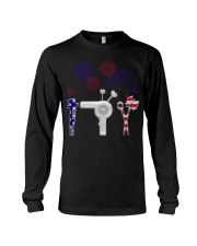 Hairdresser American Independence Day Long Sleeve Tee tile