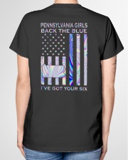 Pennsylvania Girls Back The Blue Ladies T-Shirt garment-tshirt-ladies-back-01