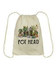 Garden Pot Head Succulent Drawstring Bag tile