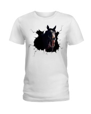 Custom Horse Laughing Ladies T-Shirt tile