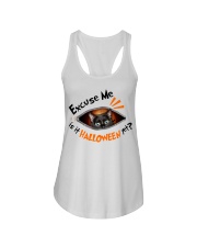 Black Cat - Is It Halloween Yet Ladies Flowy Tank tile