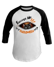 Black Cat - Is It Halloween Yet Baseball Tee tile