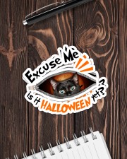 Black Cat - Is It Halloween Yet Sticker - 2 pack (Horizontal) aos-sticker-2-pack-horizontal-lifestyle-front-05