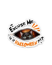 Black Cat - Is It Halloween Yet Sticker - 2 pack (Horizontal) front