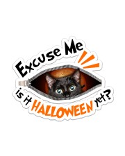 Black Cat - Is It Halloween Yet Sticker tile