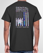 Dental Assistants Back The Blue 2 Sides Classic T-Shirt garment-tshirt-unisex-back-04