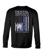 Dental Assistants Back The Blue 2 Sides Crewneck Sweatshirt tile