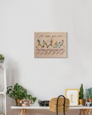 God Says You Are Softball Canvas 14x11 Gallery Wrapped Canvas Prints aos-canvas-pgw-14x11-lifestyle-front-03