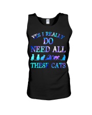 Yes I Really Do Need All These Cats Unisex Tank tile