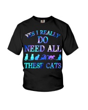 Yes I Really Do Need All These Cats Youth T-Shirt tile