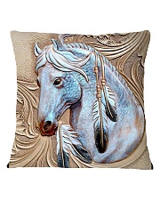 Horse Native Vintage Square Pillowcase tile