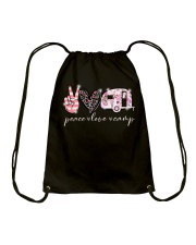 Peace Love Camp Drawstring Bag tile