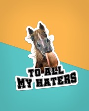 Horse To All My Haters Sticker - Single (Vertical) aos-sticker-single-vertical-lifestyle-front-02