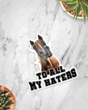 Horse To All My Haters Sticker - Single (Vertical) aos-sticker-single-vertical-lifestyle-front-06