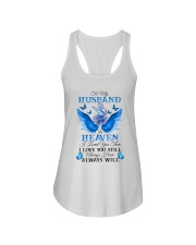 To My Husband In Heaven Ladies Flowy Tank tile