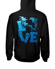 Dolphin Blue Rain 2 Sides Hooded Sweatshirt tile