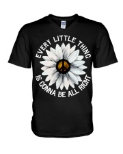 Hippie Every Little V-Neck T-Shirt tile