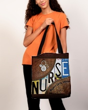 Nurse respect caring courage All-over Tote aos-all-over-tote-lifestyle-front-06