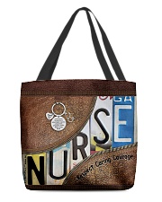 Nurse respect caring courage All-over Tote front