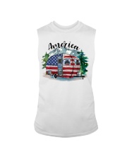 Camping America Flag Sleeveless Tee tile