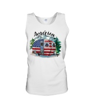 Camping America Flag Unisex Tank tile