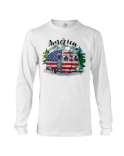 Camping America Flag Long Sleeve Tee tile