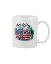 Camping America Flag Mug tile