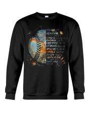 Softball You Are Beautiful Crewneck Sweatshirt tile