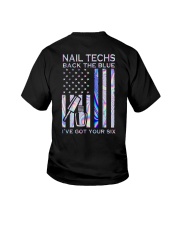 Nail Techs Back The Blue 2 Side Youth T-Shirt tile