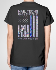 Nail Techs Back The Blue 2 Side Ladies T-Shirt garment-tshirt-ladies-back-01