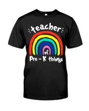 Teacher of Pre-K things Classic T-Shirt front