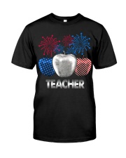 Teacher Independence Day Classic T-Shirt front
