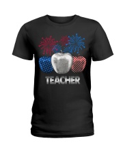 Teacher Independence Day Ladies T-Shirt tile