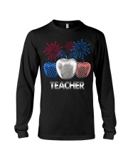 Teacher Independence Day Long Sleeve Tee tile