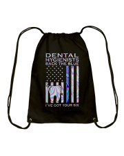 Dental hygienists Back The Blue 2 Sides Drawstring Bag tile