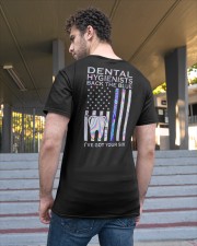 Dental hygienists Back The Blue 2 Sides Classic T-Shirt apparel-classic-tshirt-lifestyle-back-48