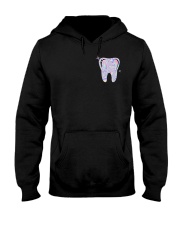 Dental hygienists Back The Blue 2 Sides Hooded Sweatshirt tile