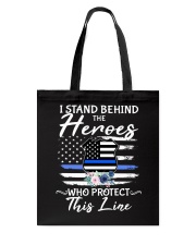 Police I Stand Tote Bag tile