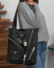 Black Cat Black Leather All-over Tote aos-all-over-tote-lifestyle-front-09