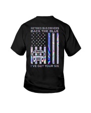 Retired Bus Drivers Back The Blue 2 Side Youth T-Shirt tile